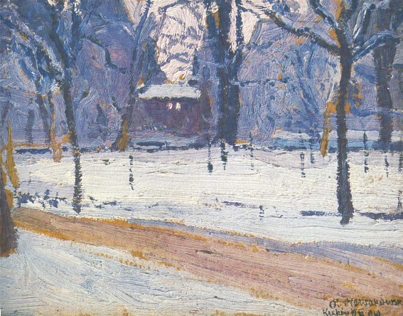 Image - Oleksa Novakivsky: Cracow Hoarfrost (1911).